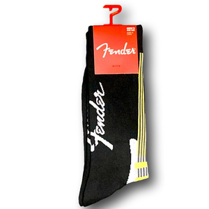 3/$20 Fender Electric Guitar Funny Novelty Crew Socks - NWT